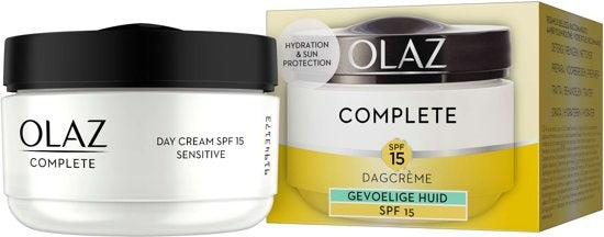 Complete Dagcrème Met SPF15 voor Gevoelige Huid 50 ml - Verpakking beschadigd