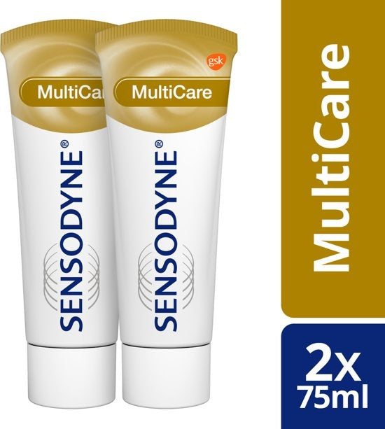 Multicare - 2 X 75 ml - Zahnpasta - Verpackung beschädigt