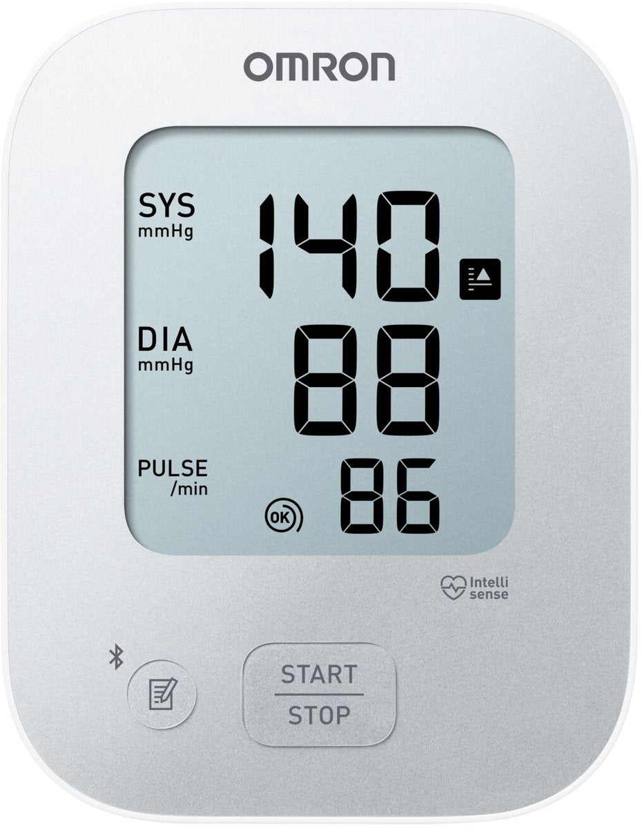 OMRON X2+ Connect, klinisch gevalideerde bloeddrukmeter, met Bluetooth voor OMRON connect App, met universeel manchet (22-42cm)
