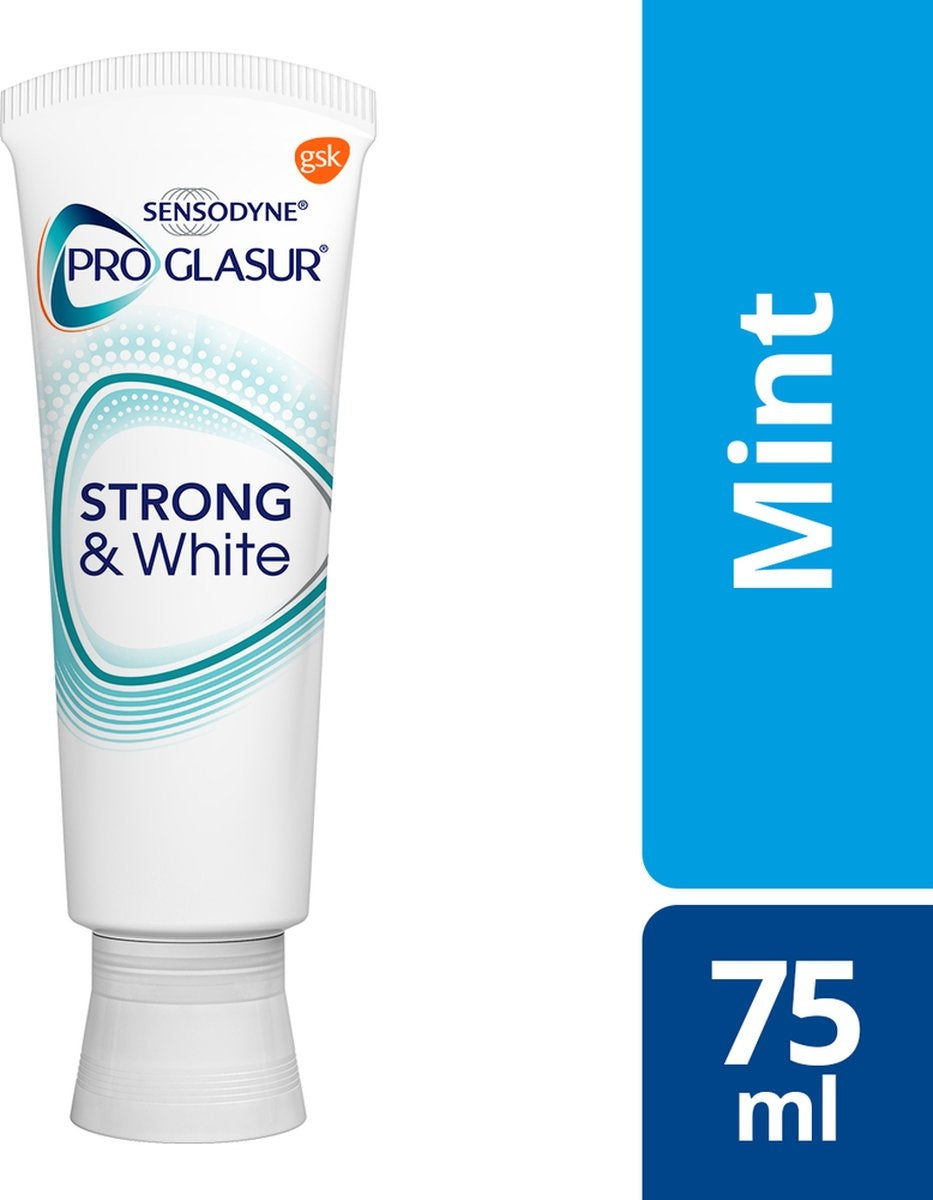 Sensodyne ProGlasur Strong &amp; White Zahnpasta 75 ml – Verpackung beschädigt