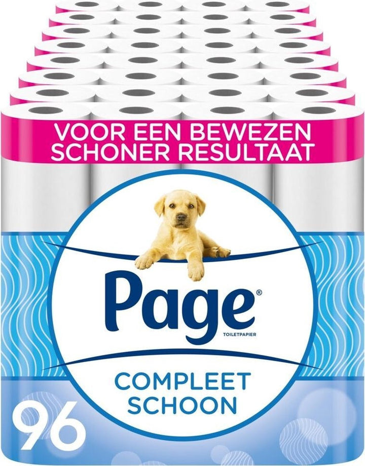 Page toiletpapier - Compleet Schoon wc papier - Voordeelverpakking - 96 rollen