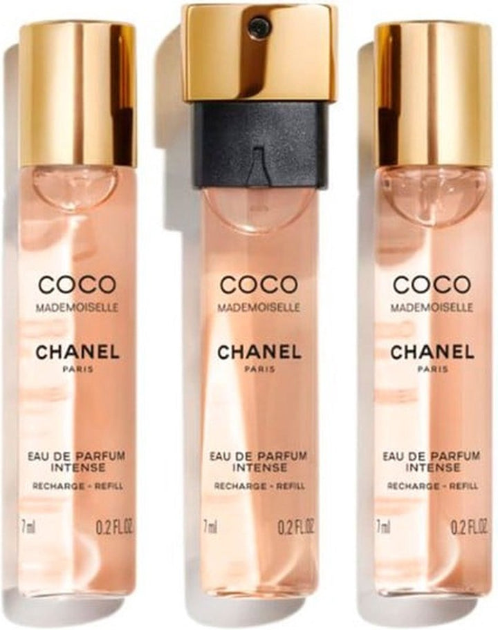 Chanel Coco Mademoiselle Intense Mini Twist and Spray Refill - 3 x 7 ml = 21 ml - Eau de Parfum - Nachfüllpackungen 