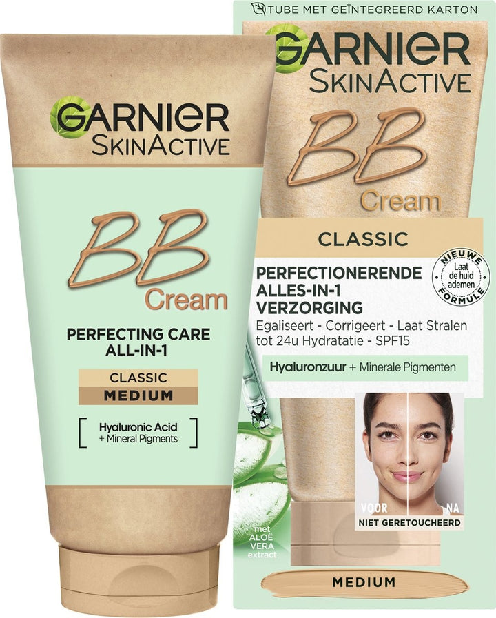 Garnier SkinActive BB Cream Classic Medium 5-in-1 Care Tinted Day Cream 50 ml