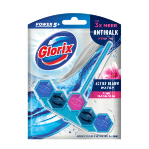 Glorix Actief Blauw Water WC blokjes - Magnolia