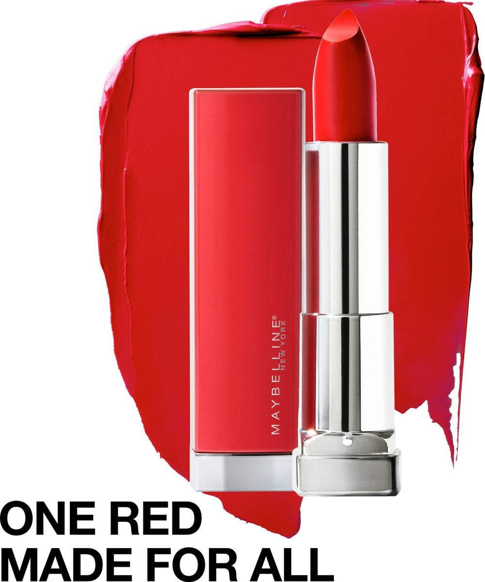 Maybelline Color Sensational Made For All Lippenstift – 382 Red For Me – Rot matt