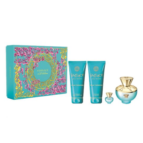 Versace Dylan Turquoise Gift Set 100 ml Eau de Toilet + bath &amp; shower gel + mini 5ml Eau de Toilet set