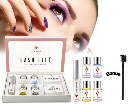 Iconsign Professional Lash Lifting Set-PLUS Lash Brush Free -eyelash extensions-lash lifting kit-Lash Lift Kit-Eyelash lift Lash Perm Set