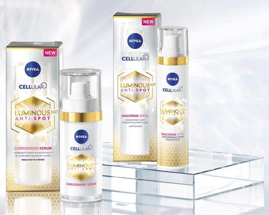 NIVEA Cellular Luminous Day Cream Anti-Pigment SPF50 - Protection against Pigmentation &amp; Photo-aging - 40ml - Packaging damaged