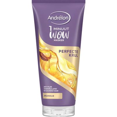 Andrélon 1 Minuut WOW Masker - Perfecte Krul - verrijkt met arganolie 180 ml