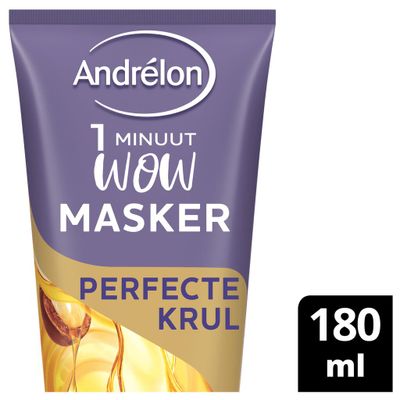 Andrélon 1 Minuut WOW Masker - Perfecte Krul - verrijkt met arganolie 180 ml