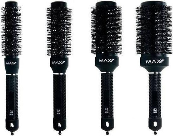 Max Pro Ceramic Round Hair Dryer Brush 25mm