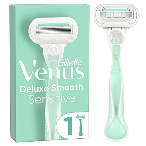 Gillette Venus Deluxe Smooth Sensitive Rasiersystem für Frauen – Rasierer