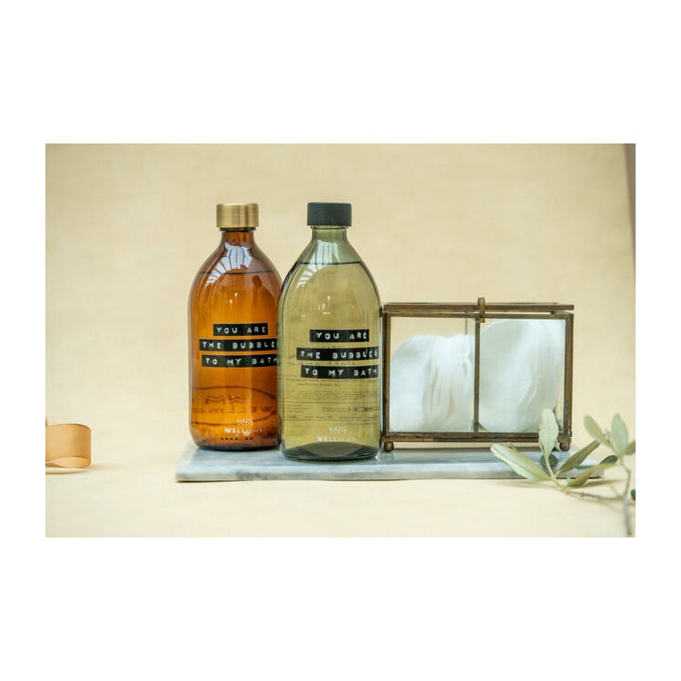 Wellmark Badzeep - Dark Amber - You are the bubbles to my bath - 500ml