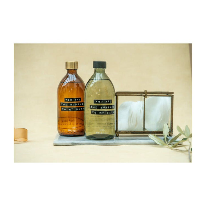 Wellmark Badzeep - Dark Amber - You are the bubbles to my bath - 500ml