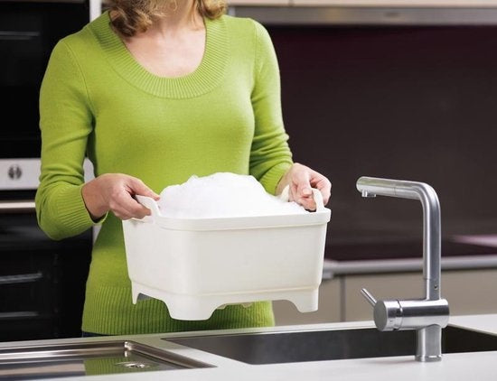 Joseph Joseph Wash &amp; Drain Washing Bowl - Incl. Stopper - Polypropylene - 8.9 l. - Anthracite