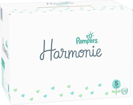 Pampers Harmonie - Size 5 (11kg-16kg) - 132 Diapers - Monthly Box