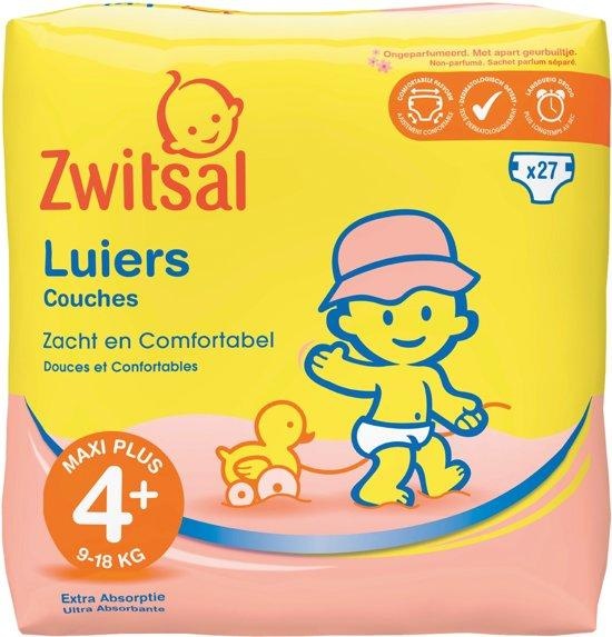 Zwitsal Diaper Maxi Plus size 4+ 3x56 pcs 1x