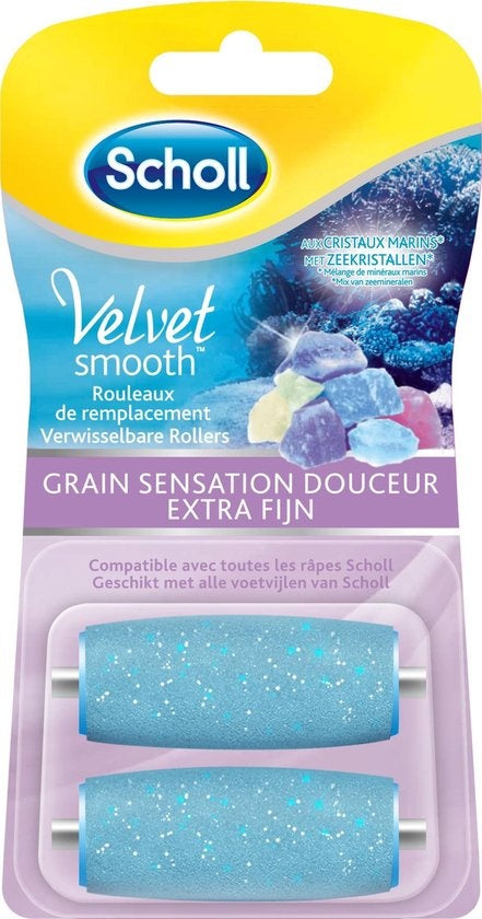 Scholl Velvet Smooth - Callus Remover Refill - Extra Fine - Foot File - 2 Pieces - Packaging damaged