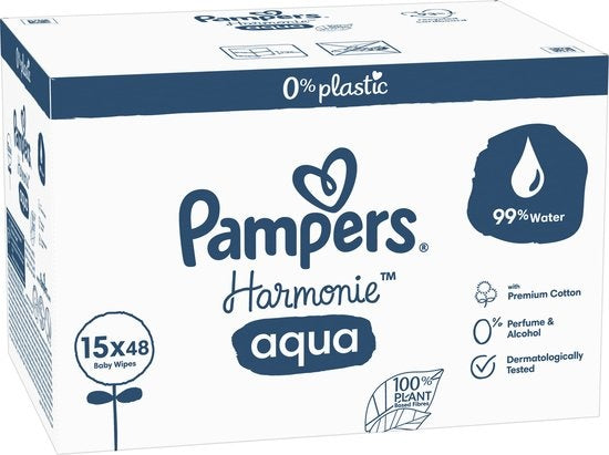 Pampers Harmonie Aqua Wipes – 720 Tücher