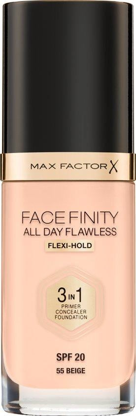 Max Factor Facefinity All Day Flawless 3-in-1 Liquid Foundation - 055 Beige