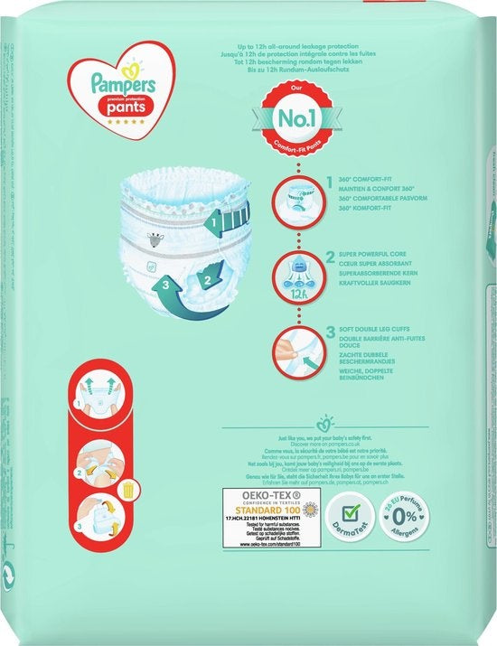 Pampers Premium Protection Pants Windelhöschen – Größe 4 (9–15 kg) – 76 Stück – Monatsbox