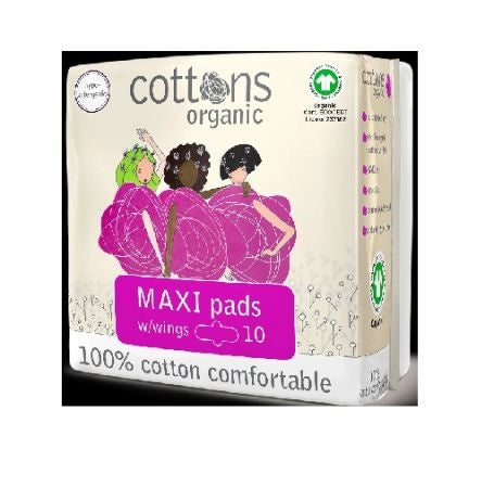 COTTONS Damenbinden Maxi Super mit Flügeln - 10 Stk.