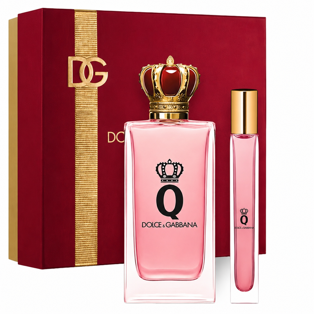 Dolce & Gabbana Q Giftset - 100 ml eau de parfum spray + 10 ml eau de parfum tasspray  - Verpakking beschadigd -5 ml flesje ontbreekt