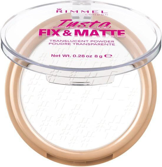 Rimmel London Insta Fix & Matte Make-uppoeder - 01 Clear