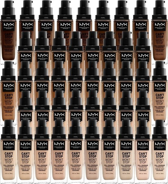 NYX PMU Professional Makeup Can't Stop Won't Stop Full Coverage Foundation - Soft Beige CSWSF7.5 - Foundation - 30 ml