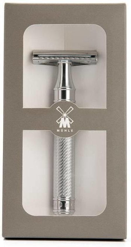 Muhle Double Edge Safety Razor Classic Razor - Chrome - Closed Comb