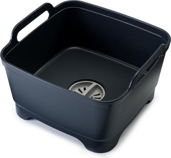 Joseph Joseph Wash &amp; Drain Washing Bowl - Incl. Stopper - Polypropylene - 8.9 l. - Anthracite