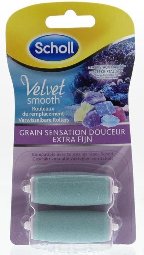 Scholl Velvet Smooth - Navulling Eeltverwijderaar - Extra Fijn - Voetvijl - 2 Stuks