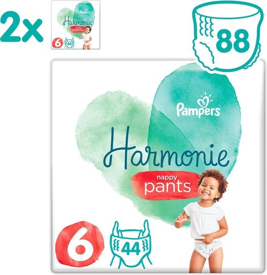 Pampers Harmonie / Pure Windelhose Größe 6 (15 kg+) 88 Windelhose