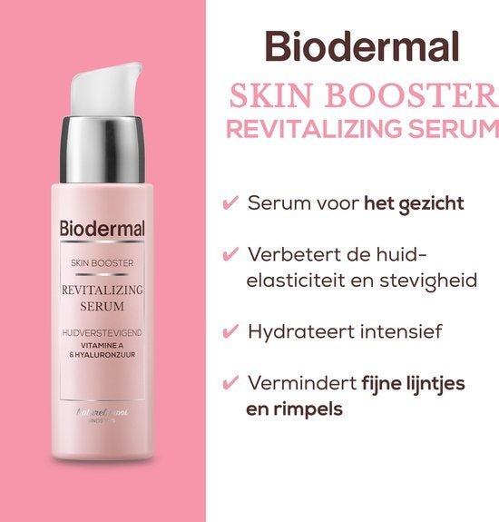 Biodermal Skin Booster Revitalizing serum ‚Huidverstevigend met Vitamine A & Hyaluronzuur - Verpakking beschadigd