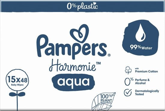 Pampers Harmonie Aqua Wipes – 720 Tücher