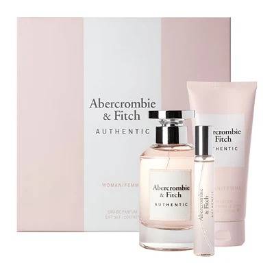 Abercrombie And Fitch Ladies Authentic 3.4 oz Gift Set Fragrances- Verpakking beschadigd / zonder doos
