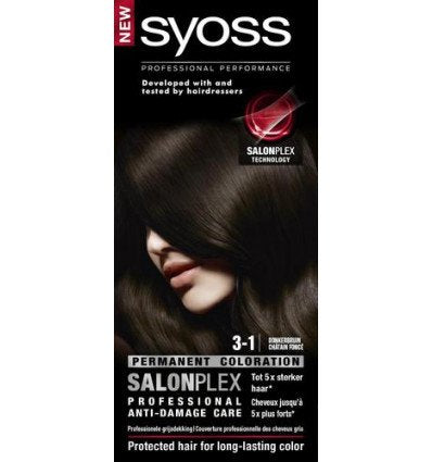 SYOSS Color baseline 3-1 Dark brown - Hair dye