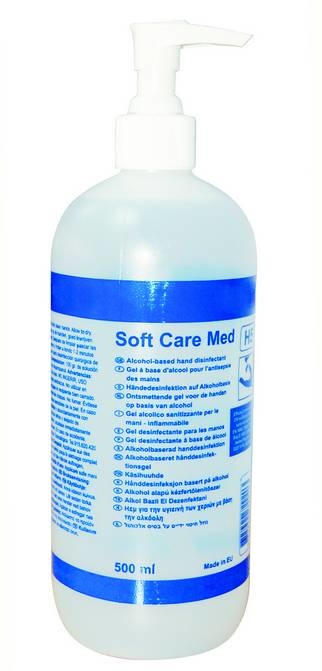 Desinfecterende handgel - 500 ml - Soft Care Med