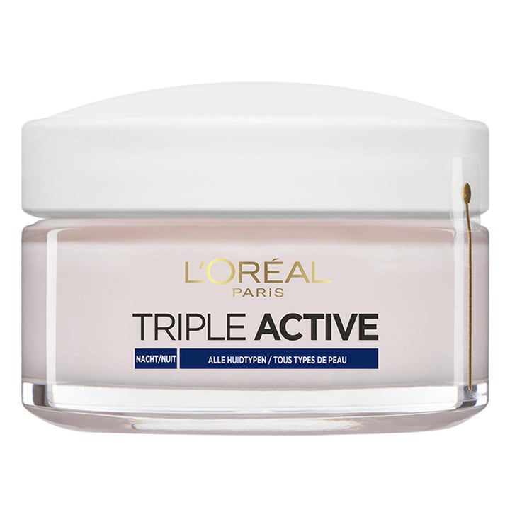 L'Oréal Paris Triple Active Nachtcreme – 50 ml – Feuchtigkeitsspendend