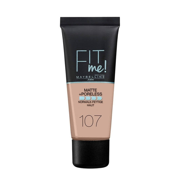 Maybelline Fit Me Matte & Poreless Foundation - 107 Rose Beige - 30 ml