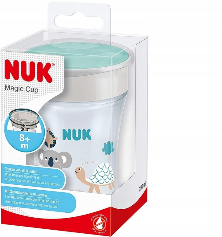 NUK Evolution Magic Cup 8mth+, grey/turquoise Koala