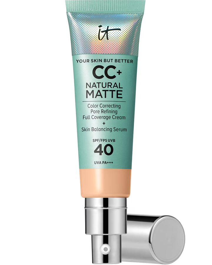 IT Cosmetics Your Skin But Better CC+ Cream Natural Matte SPF40 Foundation – Light Medium – Beschädigte Verpackung